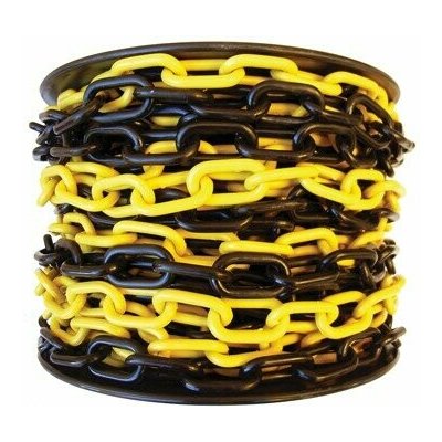 Flomat plastový označovací řetěz role průměr 8 mm x 25 m FL81001116 černo-žlutý – Hledejceny.cz