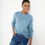 Pulovr s kulatým výstřihem, jemný na dotek modrošedá – Hledejceny.cz