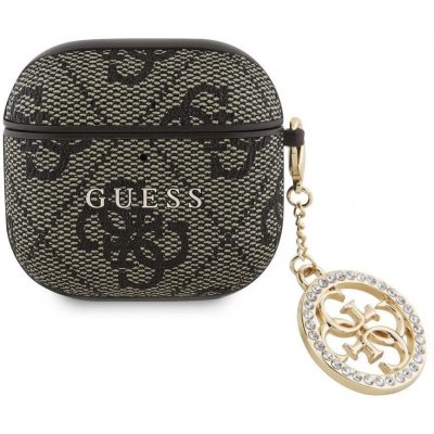 Guess 4G Script PC/PU Charm Pouzdro pro AirPods 4 GUA4P4E4CDW – Zboží Živě