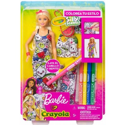 Barbie Crayola vybarvování šatů s voňavými doplňky – Zbozi.Blesk.cz
