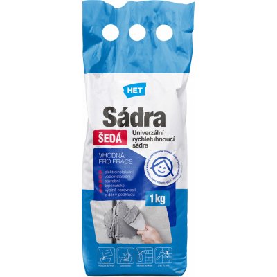 Het Sádra šedá 1kg – Sleviste.cz