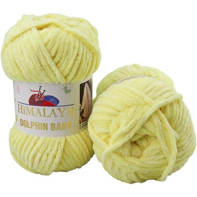 Himalaya příze Dolphin Baby 80302 světle žlutá – Sleviste.cz