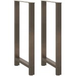 Omaxi 312983 Nohy barového stolu z přírodní oceli 2 ks 60 x 110-111 cm ocel – Zboží Dáma