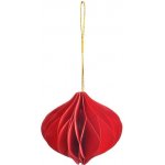 MFP 8886242 Dekorace skládací baňka 8cm červená pap – Hledejceny.cz