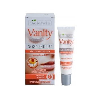 Bielenda Vanity Soft Expert depilační krém na obličej Apricot Oil + Allantoin 15 ml