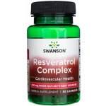 Swanson Resveratrol Complex 180 mg 60 kapslí – Hledejceny.cz