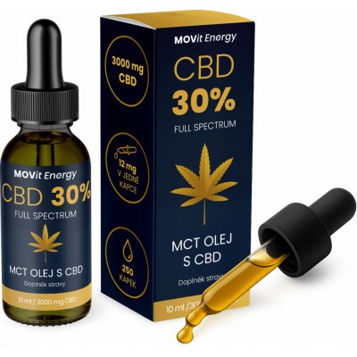 MOVit CBD 30% Full Spectrum MCT olej 10 ml – Hledejceny.cz