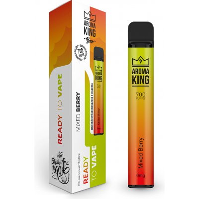 Aroma King Hookah Mixed Berry 0 mg 700 potáhnutí – Hledejceny.cz