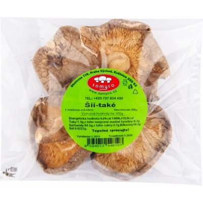 Samyco Houba sušená Shiitake 50 g – Zbozi.Blesk.cz