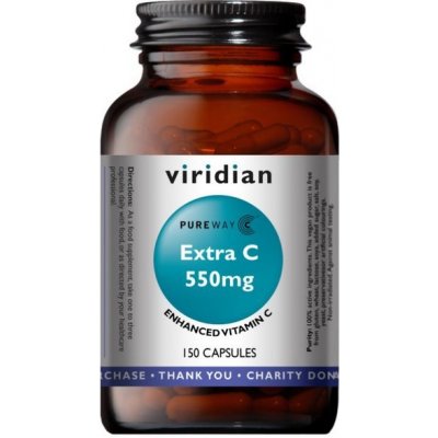 Viridian Extra C 550mg 150 kapslí (Vitamín C 550mg)