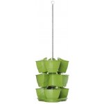 Prosperplast COUBI kaskádový květináč 29,5x29,5x88 cm grafit – Sleviste.cz