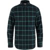 Army a lovecké tričko a košile Košile Fjällräven Övik Comfort Flannel Dark Navy-Arctic Green