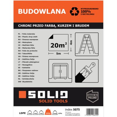 FHU PARTNER Ljajić Milan Folie mikro 90my 4x5m Solid SUPER STRONG – Hledejceny.cz