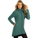 Litex Dámská mikina smaragdová zelená – Sleviste.cz