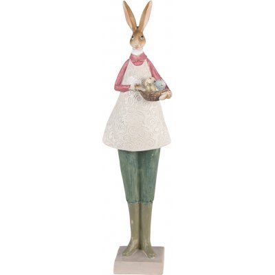 Dekorace vysoká socha zaječice s vajíčky 9*7*36 cm – Hledejceny.cz