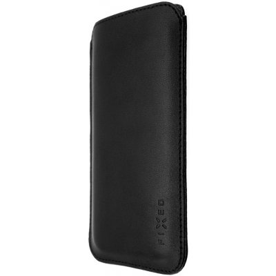 FIXED Tenké pouzdro Slim vyrobené z pravé kůže pro Apple iPhone 12 Pro Max, černé FIXSLM-560-BK – Zboží Mobilmania