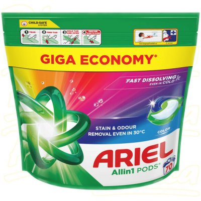 Ariel Color gelové kapsle na praní 70 PD – Hledejceny.cz