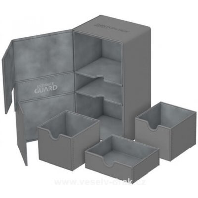 Ultimate Guard Krabice Twin Flip´n´Tray 200+ Standard Size XenoSkin Grey
