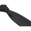 Kravata Pánská kravata černá s modrými puntíky