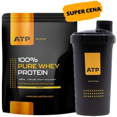 AKCE ATP Nutrition 100% Pure Whey Protein 1000 g + ZDARMA Šejkr 700 ml – Zboží Mobilmania