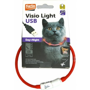 Karlie Visio Light Cat LED obojek 35 cm