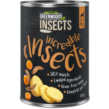 Greenwoods Insects Hmyz s bramborami a mrkví 6 x 375 g