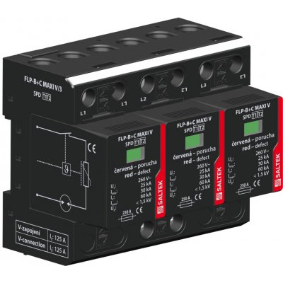 Saltek FLP-B+C MAXI V/3 kombinovaný svodič bleskových proudů a přepětí – Zboží Mobilmania