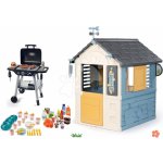 Smoby Set domeček meteorologická stanice s grilem Barbecue Čtyři roční období 4 Seasons Playhouse s jídelní soupravou a potravinami – Zboží Dáma