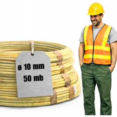 Kompozitní armovací tyče ze skelných vláken fi 10 mm 50 m – Hledejceny.cz
