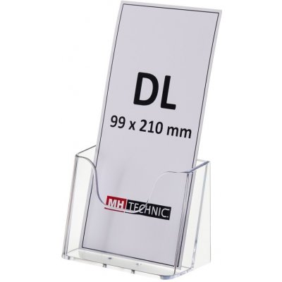 MH Technic s.r.o. Stolní stojánek na letáky DL, transparentní Economy – Zboží Dáma