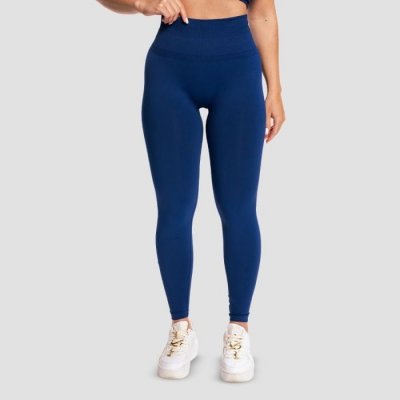 GymBeam Dámské bezešvé legíny Sculpt Navy – Zboží Dáma