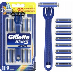 Gillette Blue3 + 9 ks hlavic