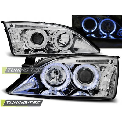 Tuning-Tec Přední čirá světla Ford Mondeo III (2000 - 2007) - chromované - Angel Eyes – Hledejceny.cz