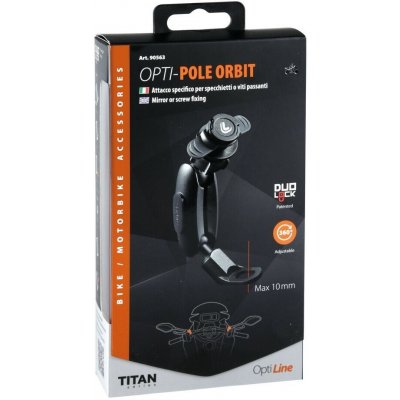 držák s montáží na zrcátko LAMPA Titan Opti Pole Orbit – Zboží Mobilmania