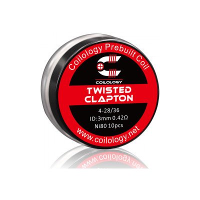Ciology předmotané spirálky Twisted Clapton Ni80 0,42ohm 10ks – Sleviste.cz