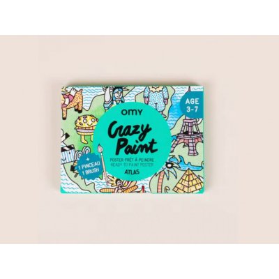 OMY Kapesní vodní omalovánky Crazy paint Atlas – Sleviste.cz
