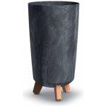 Prosperplast Květináč GRACIA TUBUS SLIM BETON EFFECT 23,9 cm antracit – Zboží Mobilmania