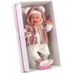 Llorens 74070 New born realistická miminko se zvuky a měkkým látkový tělem 42 cm – Sleviste.cz