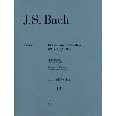 J. S. Bach French Suites BWV 812-817 noty na sólo klavír
