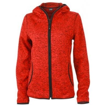 James Nicholson Knitted Fleece Hoody červená – Zbozi.Blesk.cz