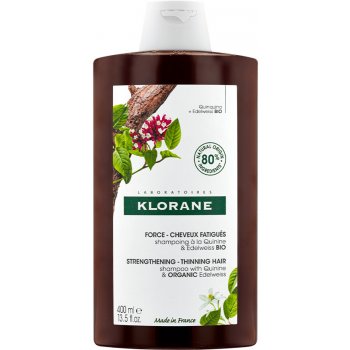 Klorane Shampoo chinin a BIO protěží alpská 400 ml