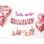 Girlanda - malinová - Budu nevěsta - 76 cm – Zbozi.Blesk.cz