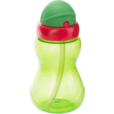Canpol babies Láhev sportovní se slámkou malá 270 ml - zelená