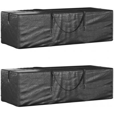 vidaXL 319346 Úložný vak na zahradní podušky černý 150x75x75 cm polyethylen – Zboží Dáma