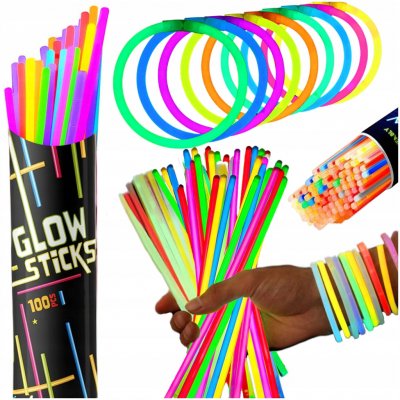 AFF 2602 Svítící náramky Lightstick 100 ks barevné – Zboží Dáma