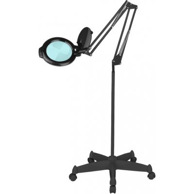 BeautyOne ML6 LED Black Kosmetická lampa s lupou se stojanem Ø 15 cm čočka / 10W / 5 dioptrií – Sleviste.cz