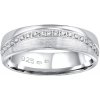 Prsteny SILVEGO Snubní stříbrný prsten Glamis v provedení se zirkony pro ženy QRD8453W