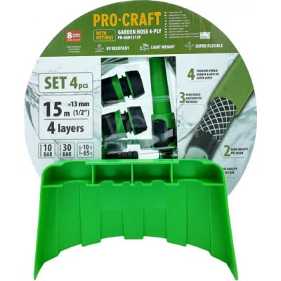 Procraft Zelená 4-vrstvá 1/2" 15 m PR-4GH1315F – Hledejceny.cz