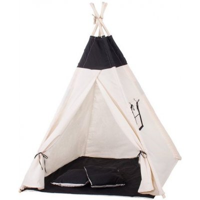 SPRINGOS Teepee Černý Wigwam – Zboží Mobilmania