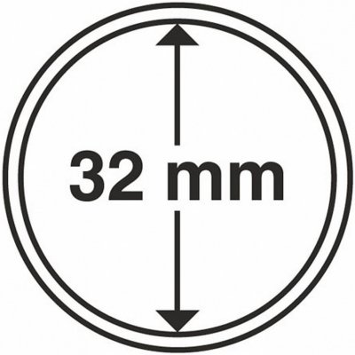 LEUCHTTURM Bublinky na mince10 ks Ø 32 mm – Zbozi.Blesk.cz